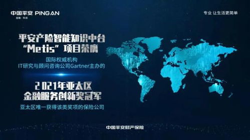 平安产险荣膺 gartner2021金融服务创新奖 亚太区冠军
